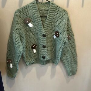 Handmade mushroom sweater
